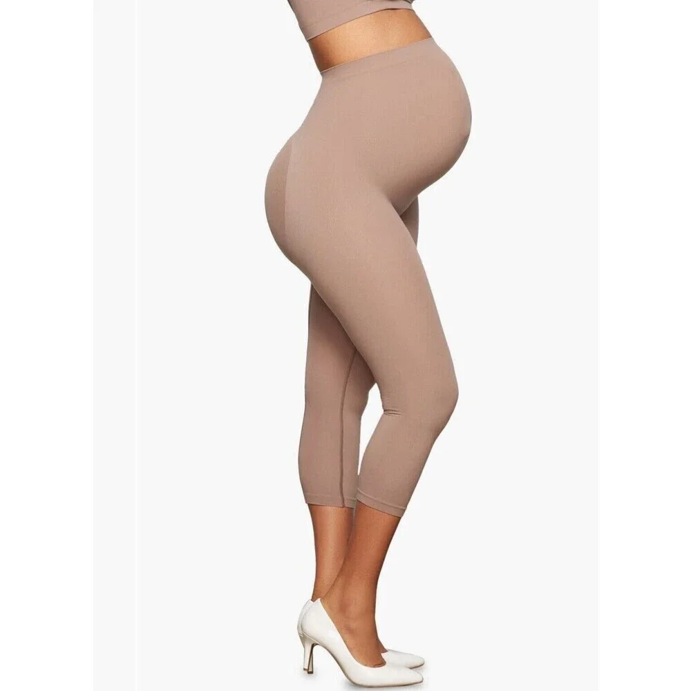 New Skims Seamless‎ Sculpt Maternity Leggings UMBER Size XXS/XS Shapewear